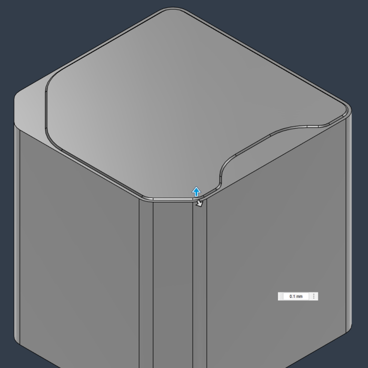 Variable chamfers CAD 4