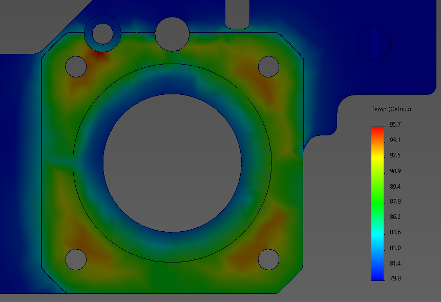 PTFE 2mm thermal simulation
