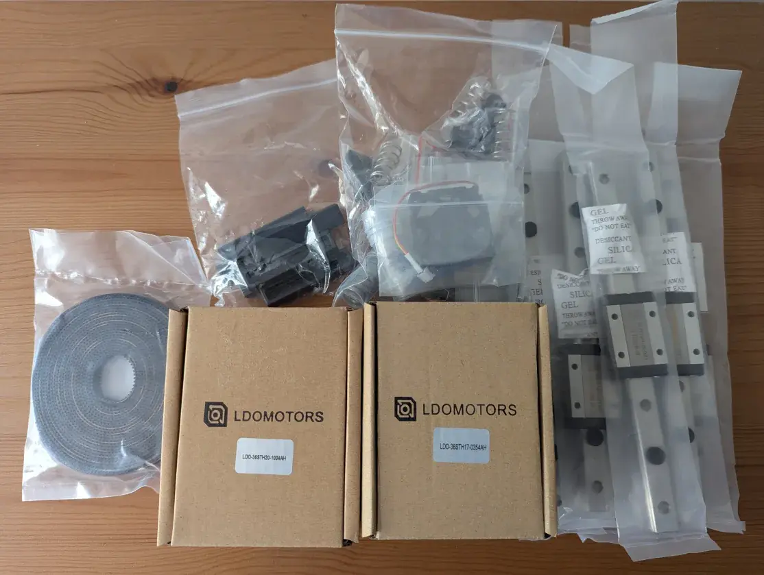 Voron parts from LDO