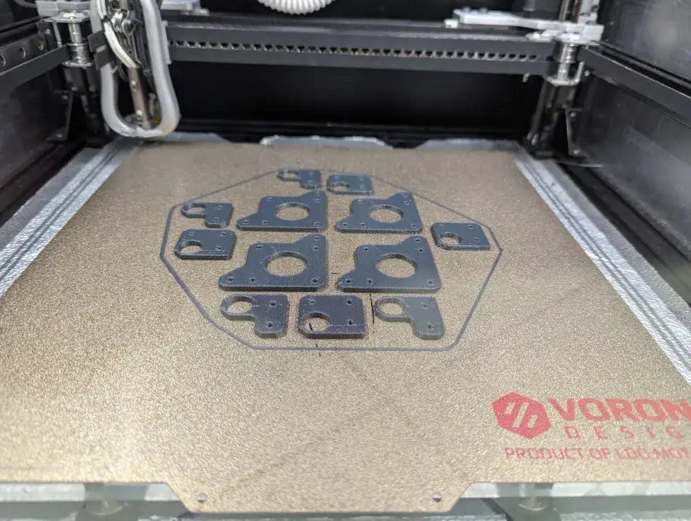 Monolith Zero printed parts