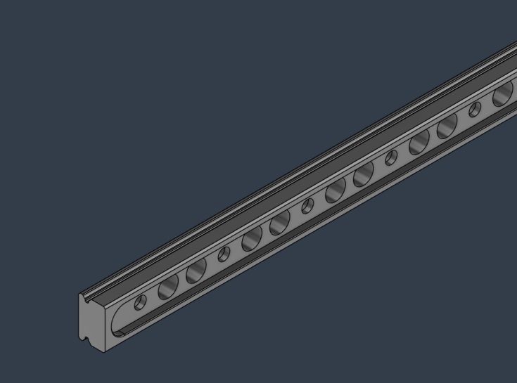 Hollow MGN12 Rails